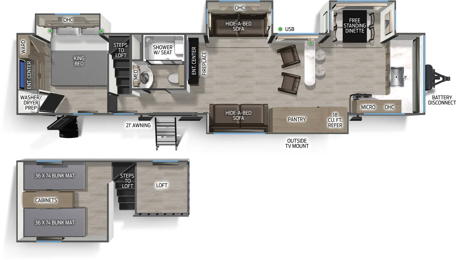 Cherokee Black Label 39DKBL Floorplan